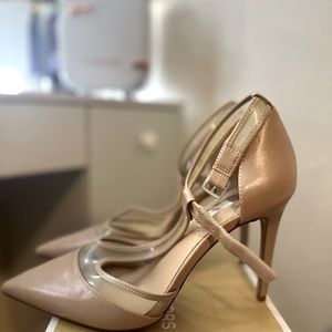 INC Nude heels, 3.5 heel, like new, Size 9.